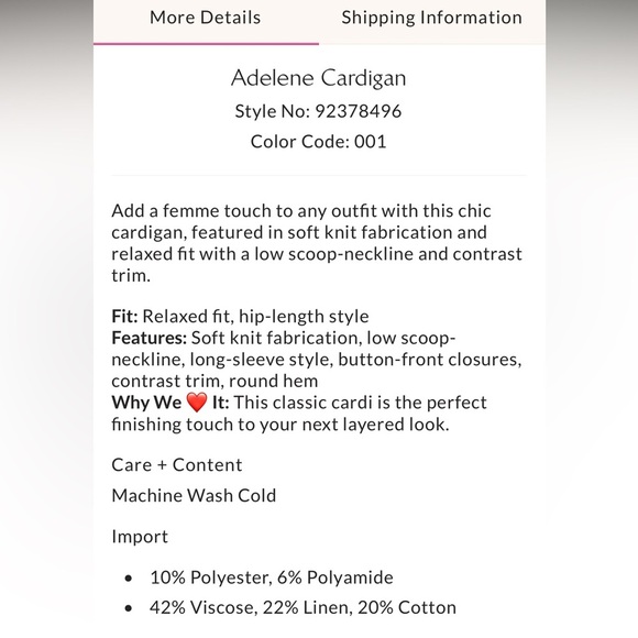 NWT Free People ♥️ Adelene Cardigan Size L Black Cream Combo $128 MSRP - Picture 9 of 11